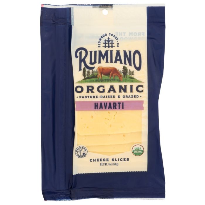 RUMIANO FAMILY: Organic Sliced Havarti Cheese, 6 oz