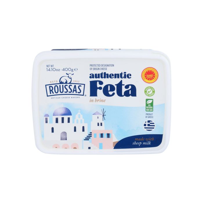 ROUSSAS: Authentic Feta Cheese Pdo, 14 oz