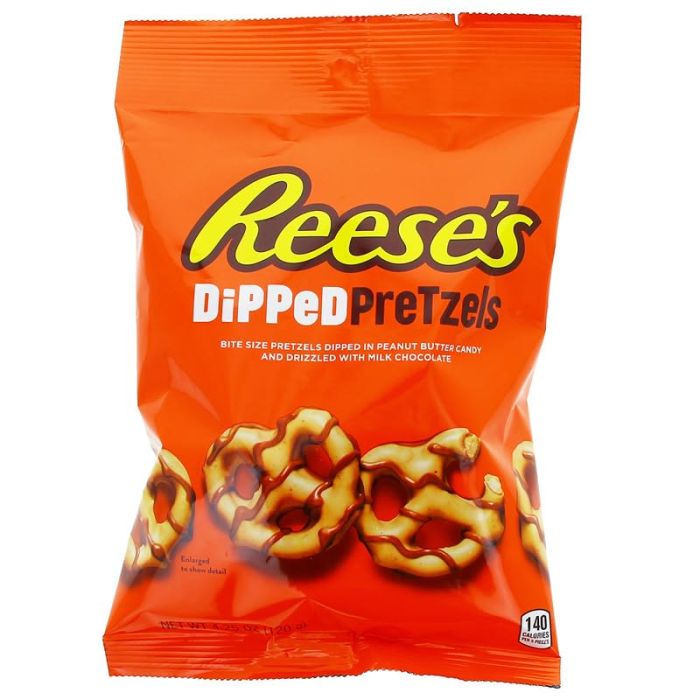 REESES: Peanut Butter Dipped Pretzels, 4.25 oz