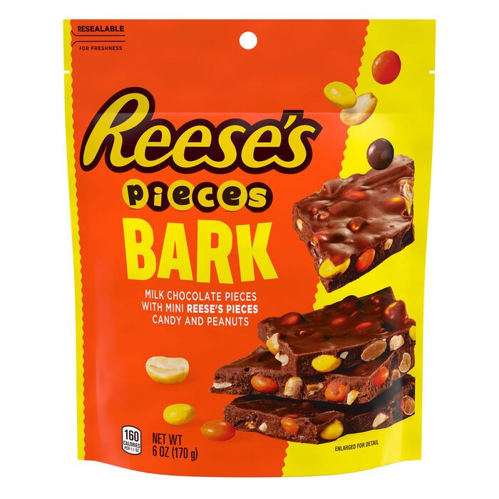 REESES: Milk Chocolate Candy Bark Pieces, 3.1 oz