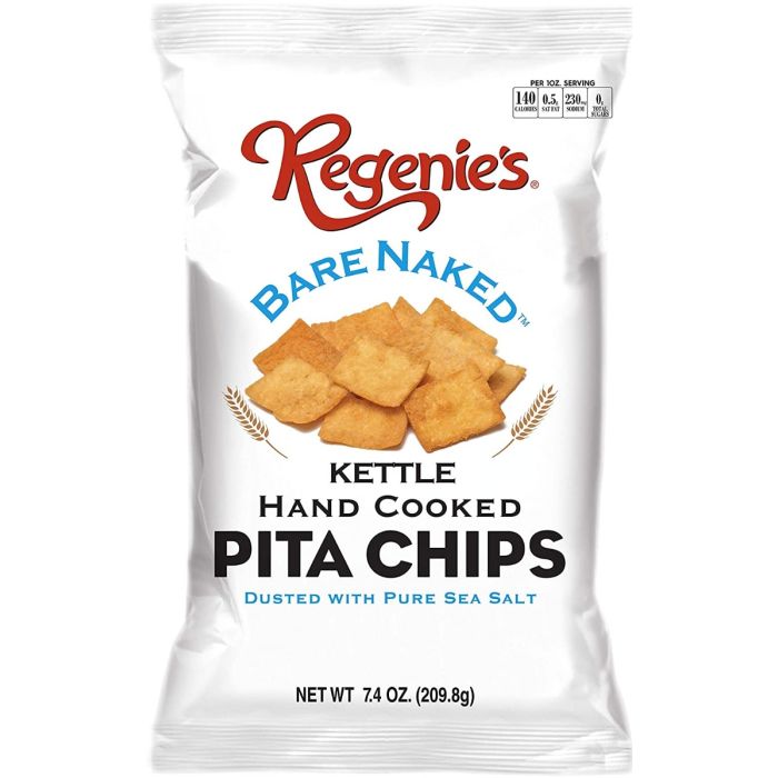 REGENIES: Pita Chips Bare Naked, 7.4 oz