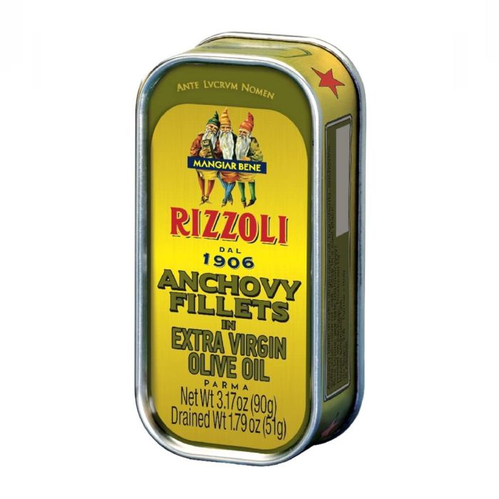 RIZZOLI: Anchovies Fillets in Extra Virgin Olive Oil, 3.17 oz