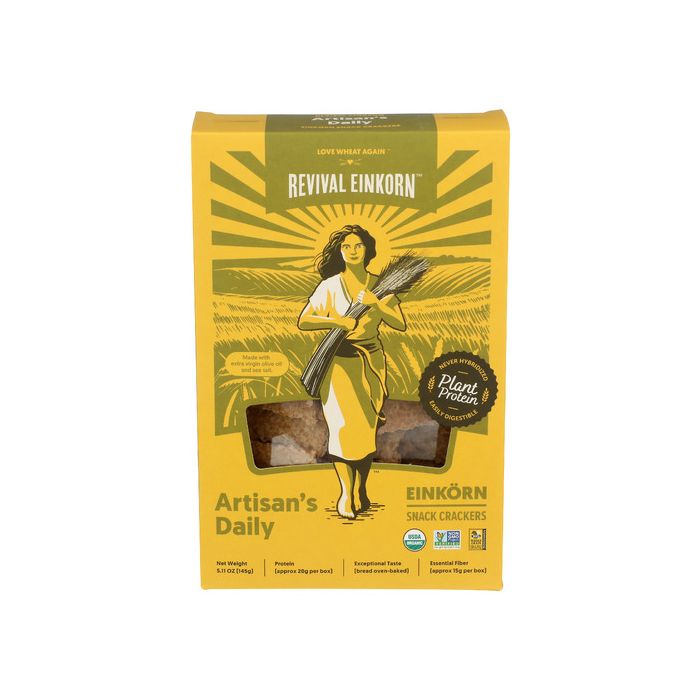 REVIVAL EINKORN: Artisans Daily Cracker, 5.11 oz