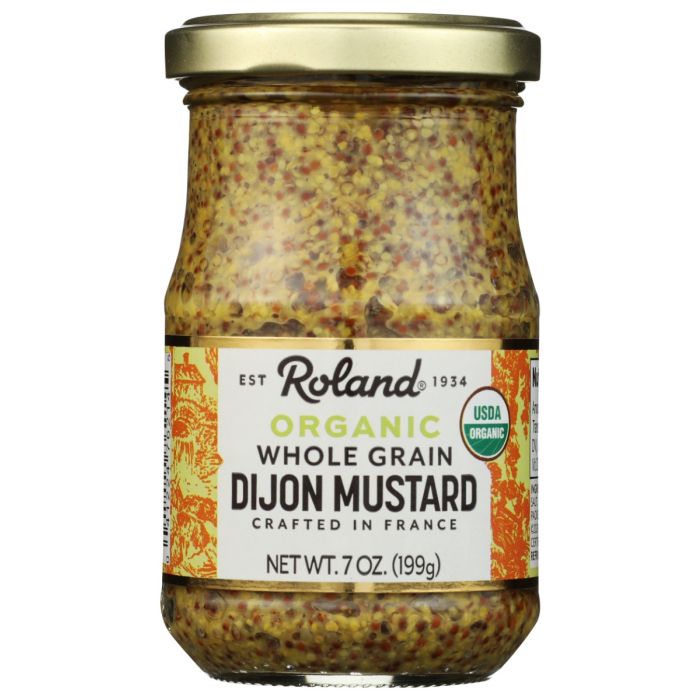 ROLAND: Mustard Grained Dijon Organic, 7 oz