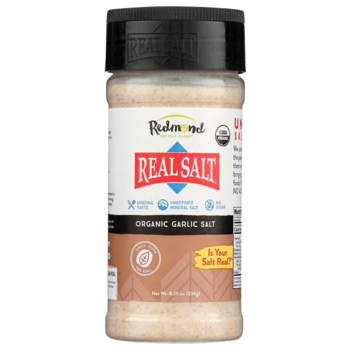 REDMOND: Real Salt Shaker Garlic Organic, 8.25 oz