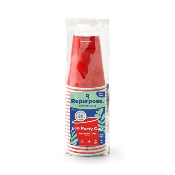 REPURPOSE: Red Party Cups 18 oz, 20 ea