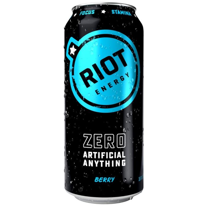 RIOT ENERGY: Berry Energy Beverage, 16 fo