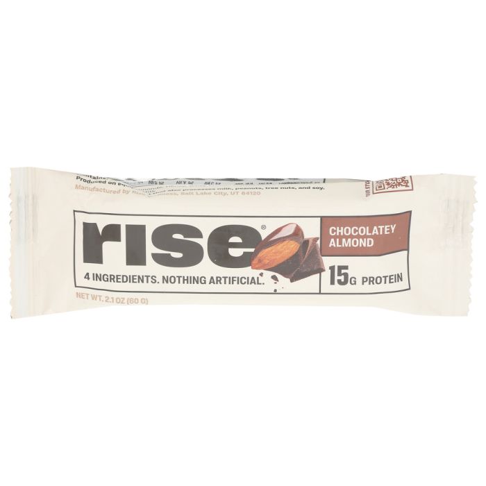 RISE: Chocolatey Almond Protein Bar, 2.1 oz