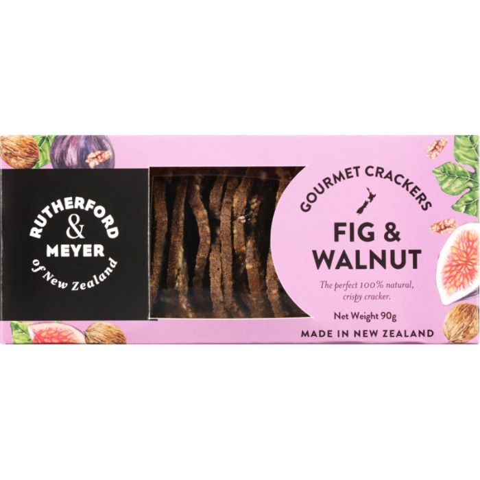 RUTHERFORD & MEYER: Fig and Walnut Crackers, 3.17 oz