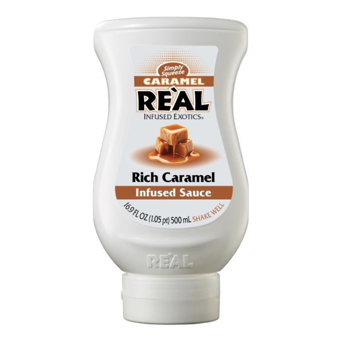 REAL INFUSED EXOTICS: Rich Caramel Syrup, 16.9 fo