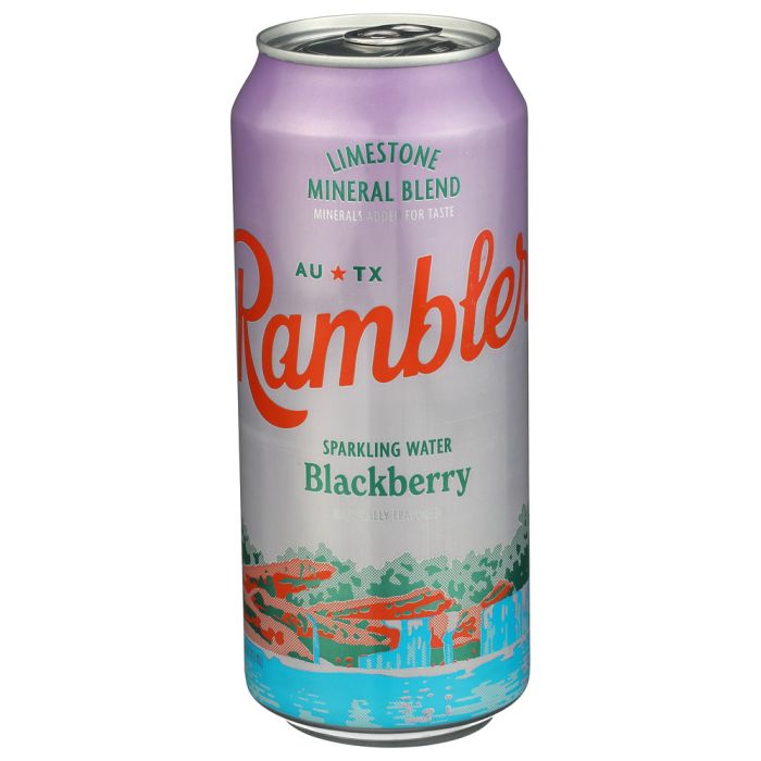 RAMBLER: Blackberry Sparkling Water, 16 fo