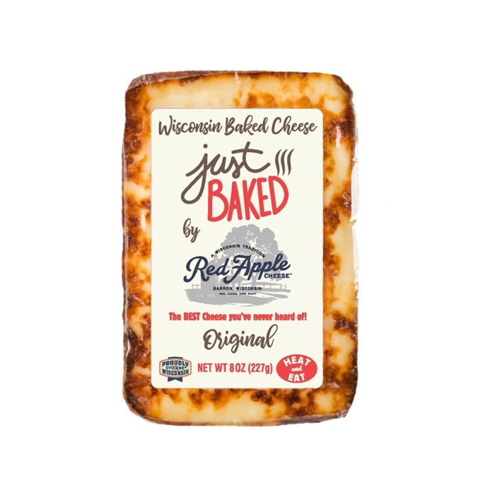 RED APPLE: Just Baked Original Baked Cheese, 8 oz