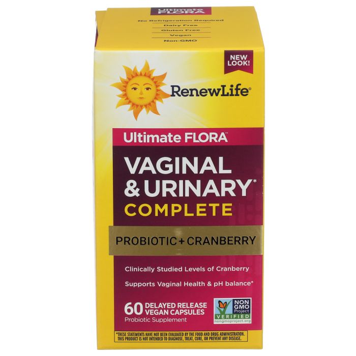 RENEW LIFE: Ultimate Flora Vaginal and Urinary Complete, 60 vc