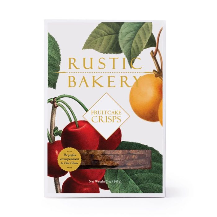 RUSTIC BAKERY: Artisan Fruitcake Crisps, 5 oz