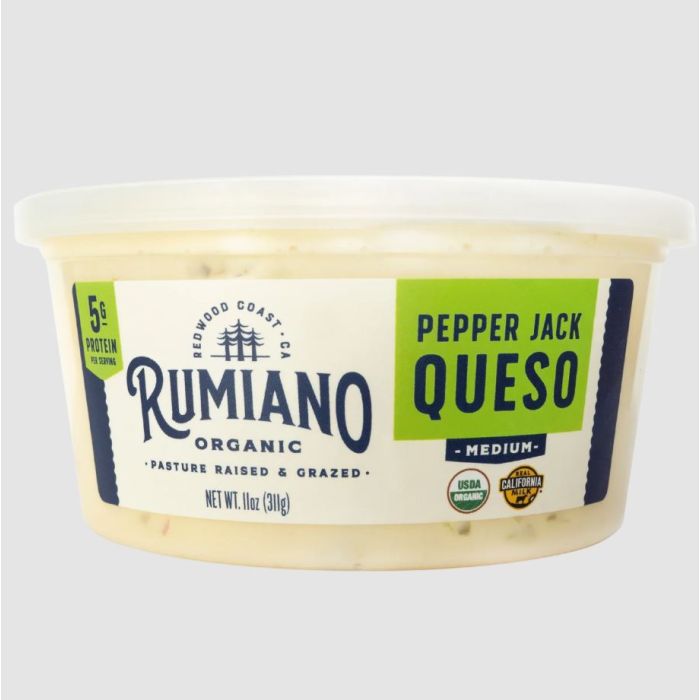 RUMIANO FAMILY: Organic Pepper Jack Queso, 11 oz