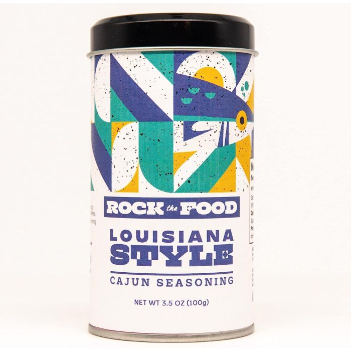 ROCK THE FOOD: Louisiana Style Cajun Seasoning Shaker, 3.5 oz