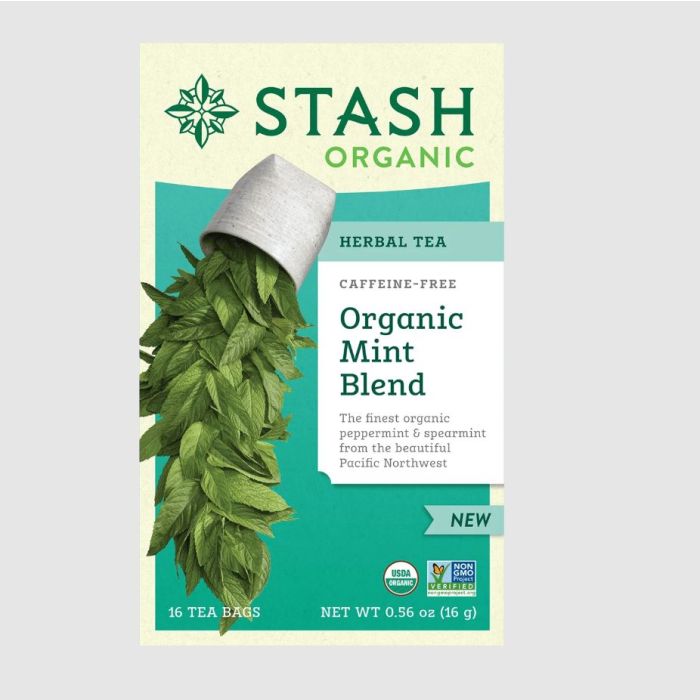 STASH TEA: Organic Mint Blend Tea, 16 bg