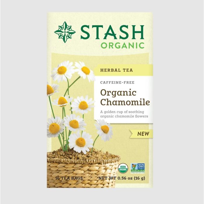 STASH TEA: Organic Chamomile Herbal Tea, 16 bg