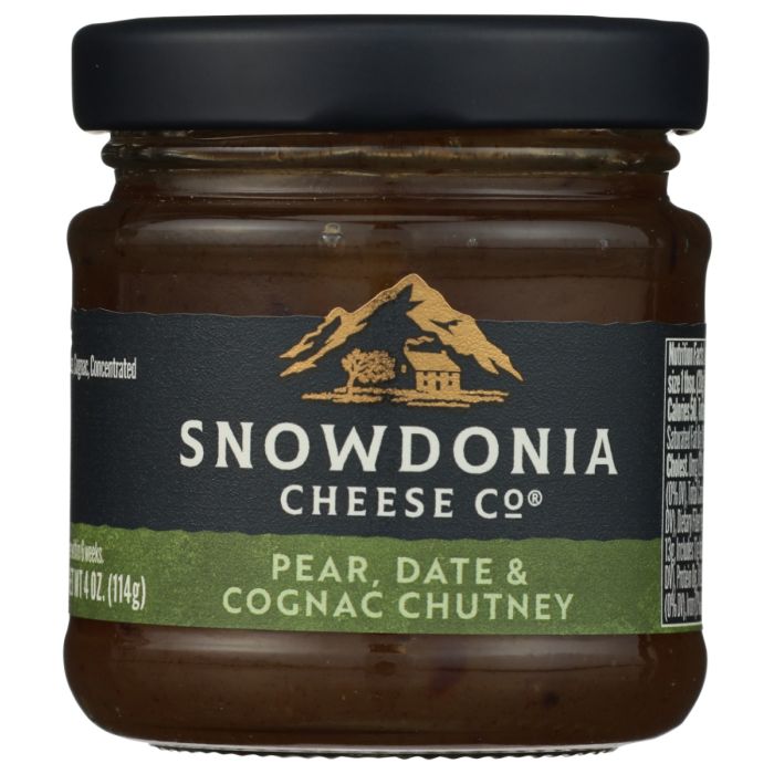 SNOWDONIA: Pear Date and Cognac Chutney, 4 oz