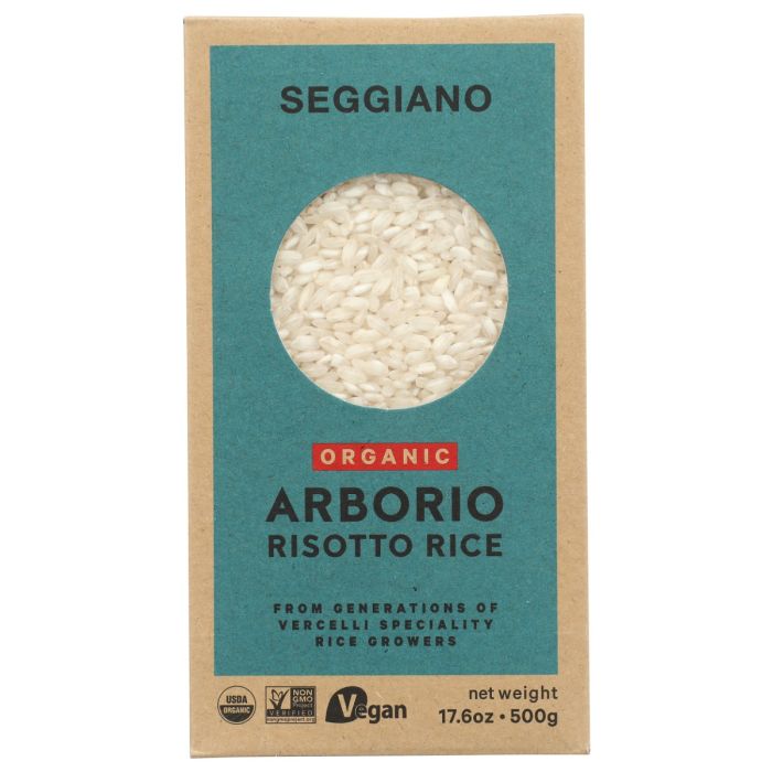 SEGGIANO: Organic Arborio Risotto Rice, 17.6 oz