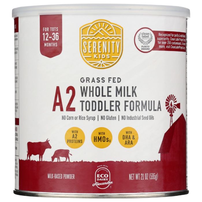 SERENITY KIDS: A2 Wholemilk Toddler Formula, 21 oz