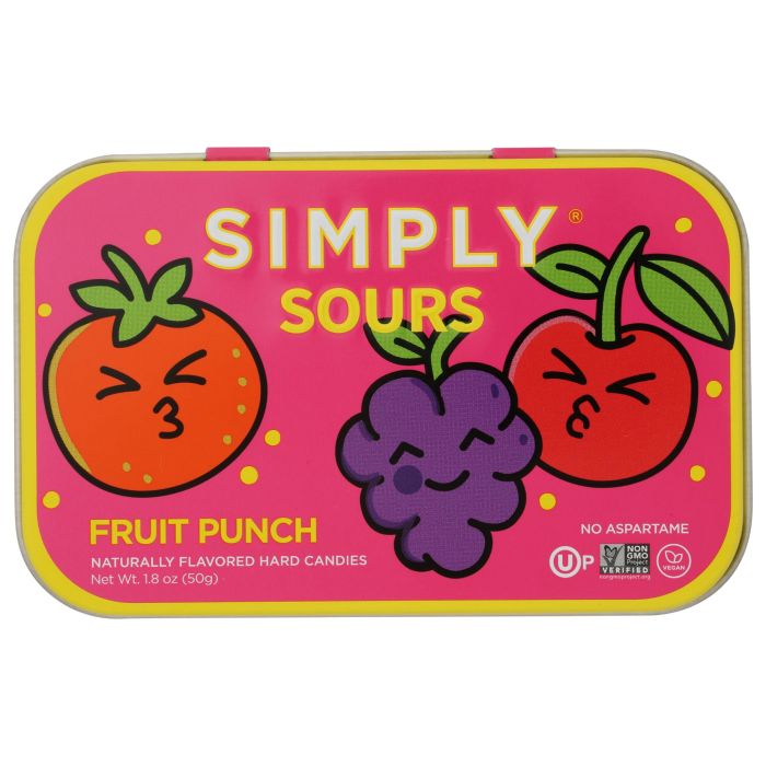 SIMPLY: Fruit Punch SourCandy, 1.8 oz