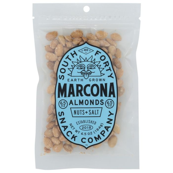 SOUTH FORTY SNACK COMPANY: Dry Roasted Marcona Almonds, 6.5 oz