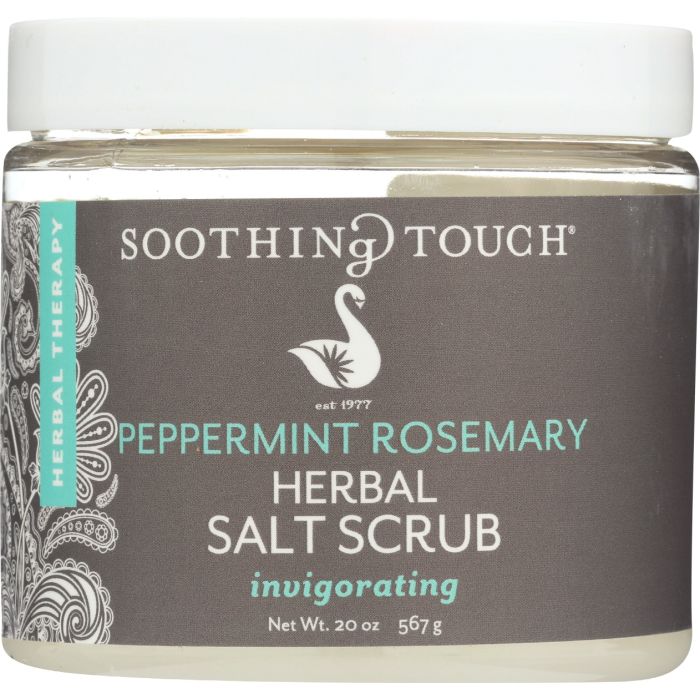 SOOTHING TOUCH: Peppermint Rosemary Salt Scrub, 20 oz