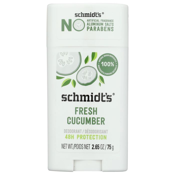 SCHMIDTS: Fresh Cucumber Deodorant Stick, 2.65 oz