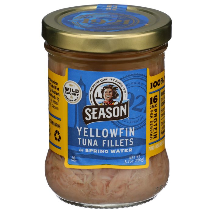 SEASONS: Yellowfin Tuna Fillets in Spring Water, 6.7 oz