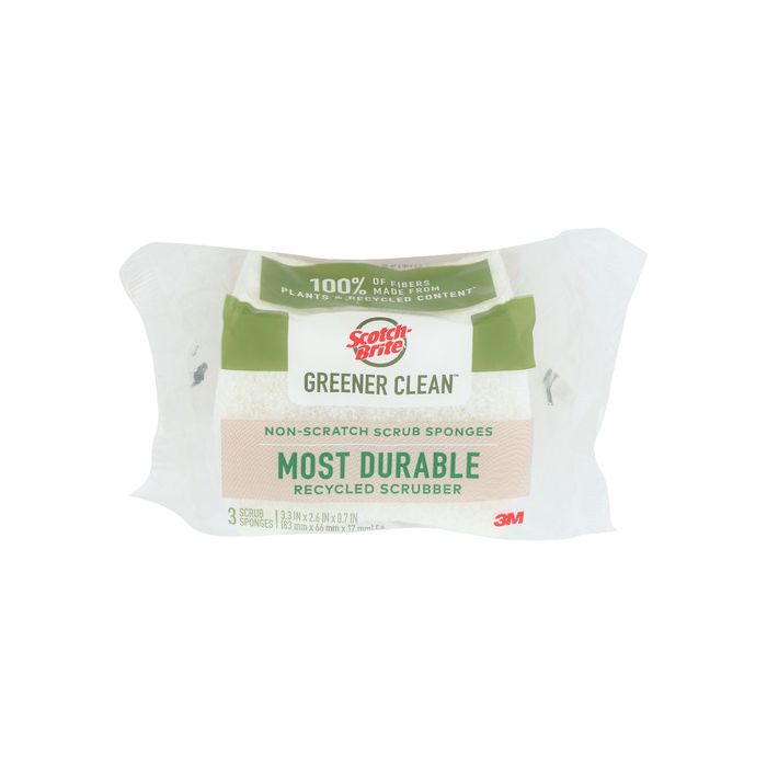 SCOTCH BRITE: Greener Clean Sponge Scrub, 3pk