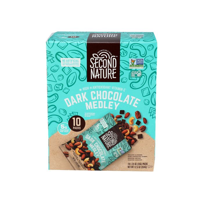SECOND NATURE: Dark Chocolate Medley 10pk, 12.5 oz