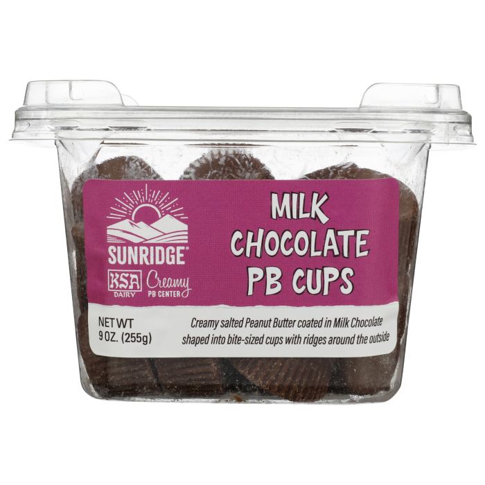 SUNRIDGE FARMS: Milk Chocolate Peanut Butter Cups, 9 oz