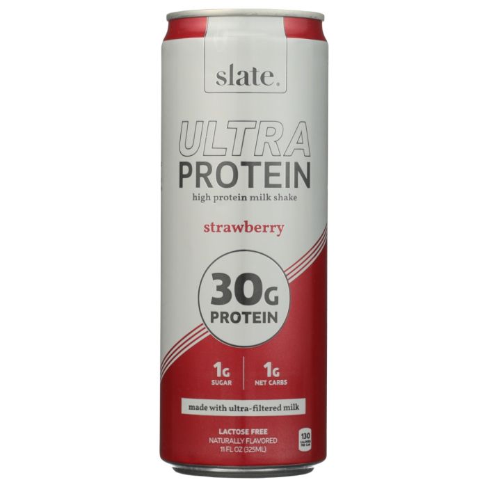 SLATE: Strawberry 30g Ultra Protein Shake, 11 fo