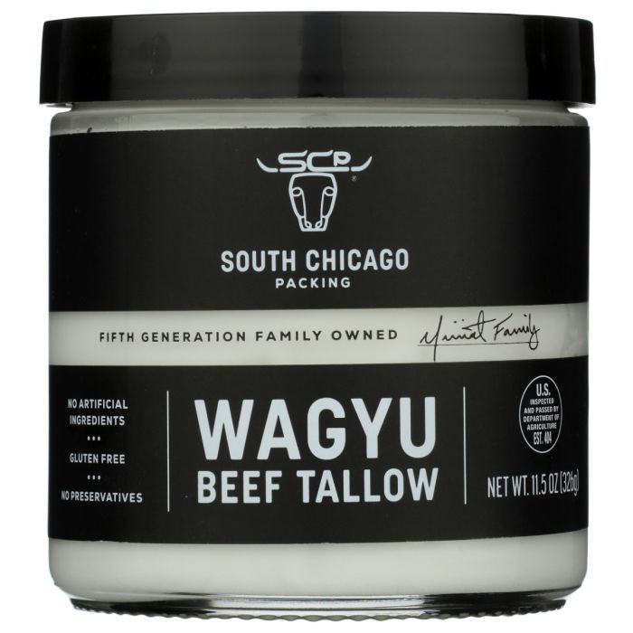 SOUTH CHICAGO PACKING: Wagyu Beef Tallow Glass Jar, 11.5 oz