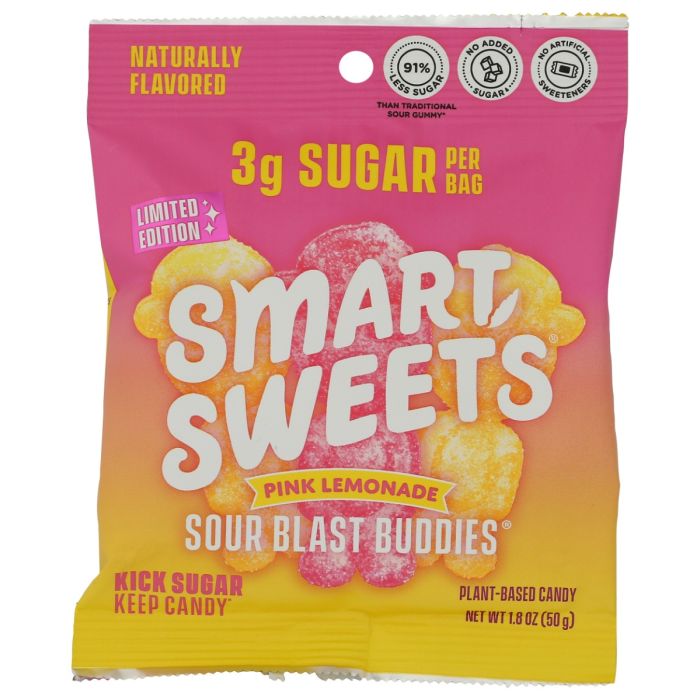 SMARTSWEETS: Pink Lemonade Sour Blast Buddies, 1.8 oz