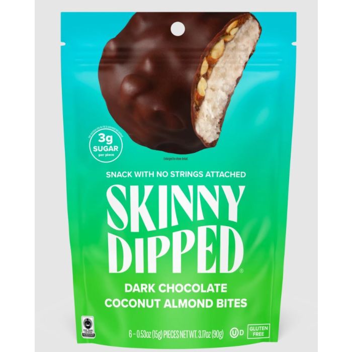 SKINNYDIPPED: Dark Chocolate Coconut Almond Bites, 3.17 oz
