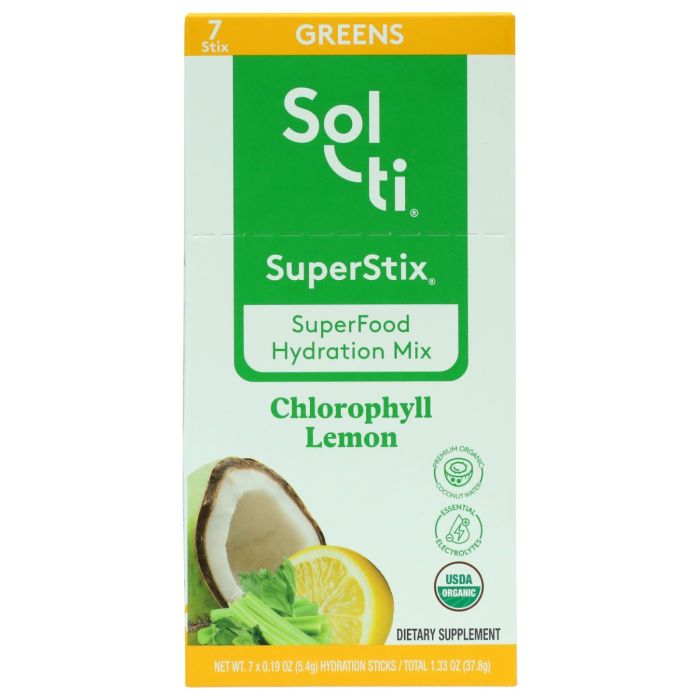 SOL TI: Chloropyll Lemon Superstix 7 Count, 1.4 oz