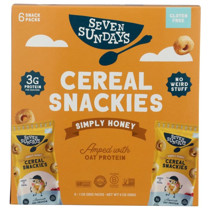 SEVEN SUNDAYS: Simply Honey Cereal Snackies 6 Count, 6 oz