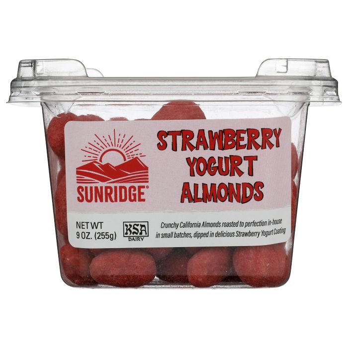 SUNRIDGE FARMS: Strawberry Yogurt Almonds, 9 oz