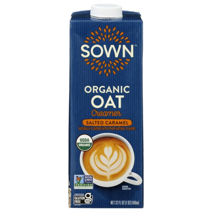 SOWN: Salted Caramel Organic Oat Creamer, 32 fo