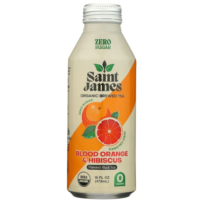 SAINT JAMES BRAND LLC: Blood Orange and Hibiscus Black Tea, 16 fo