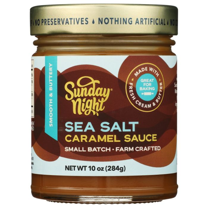 SUNDAY NIGHT: Sea Salt Caramel Sauce, 10 oz