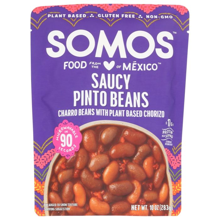 SOMOS: Saucy Pinto Beans, 10 oz