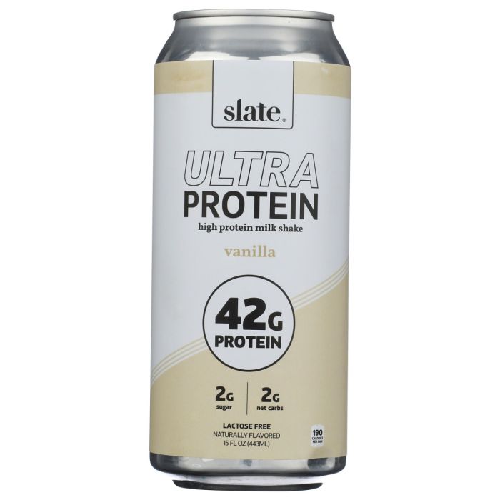 SLATE: Vanilla 42G Ultra Protein Shake, 15 fo