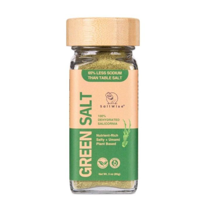 SALTWISE: Green Salt Bottle, 3 oz