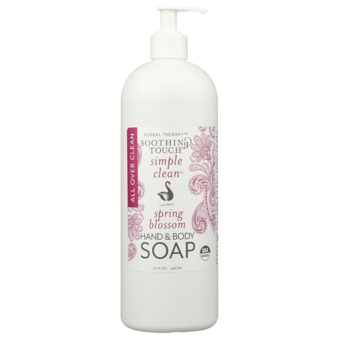 SOOTHING TOUCH: Spring Blossom Hand and Body Soap, 32 oz