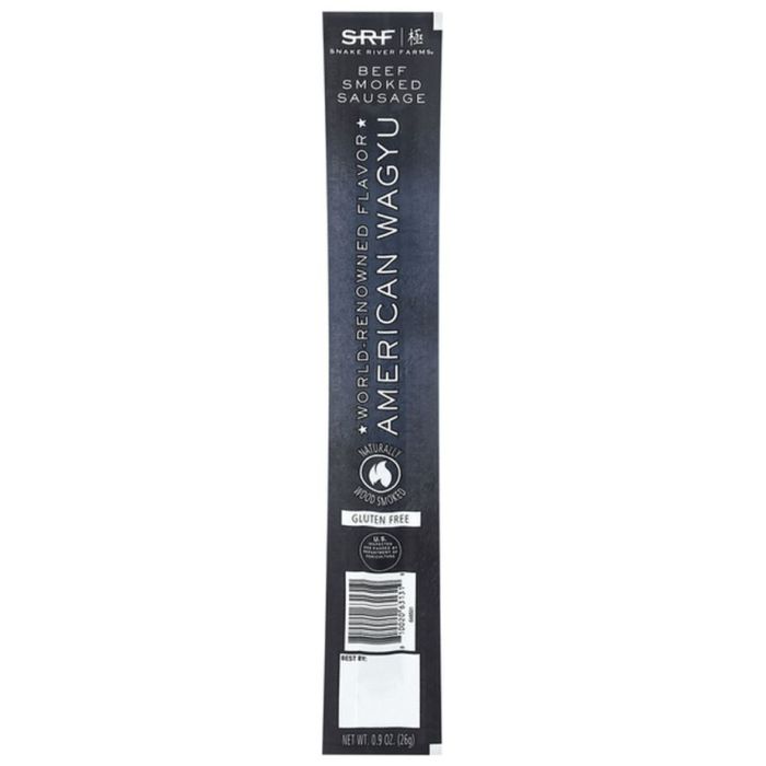 SNAKE RIVER FARMS: American Wagyu Smoked Beef Sausage, 0.9 oz