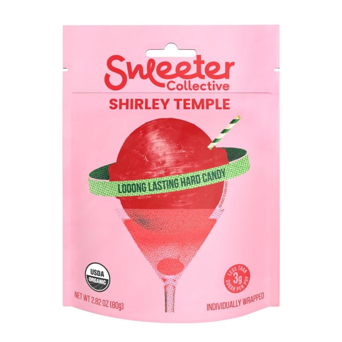SWEETER COLLECTIVE: Shirley Temple Lollipops, 2.82 oz