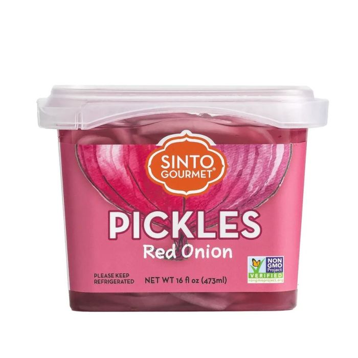 SINTO GOURMET: Red Onion Pickles, 16 oz